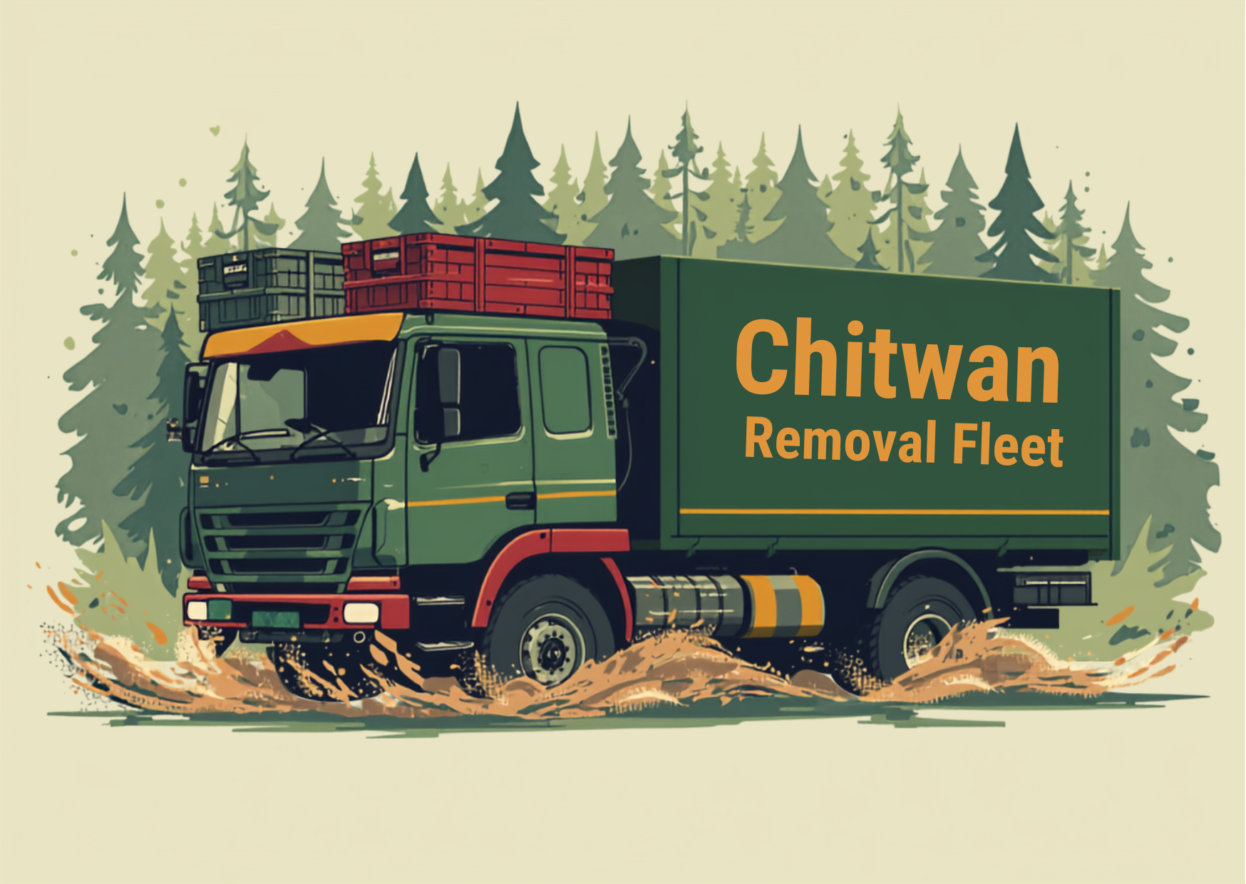 Chitwan Removal Fleet Truck Transporting Goods